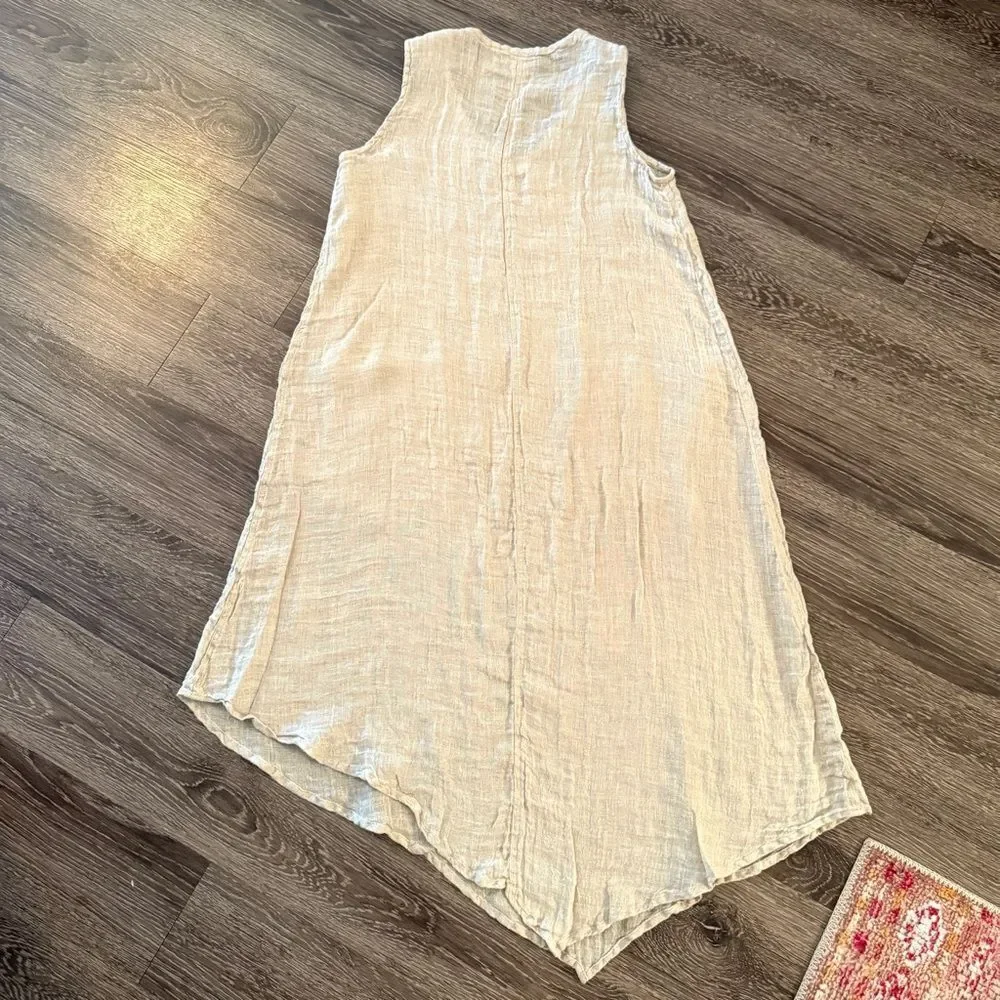 Match Point One Size Linen Dress - Picture 5 of 5